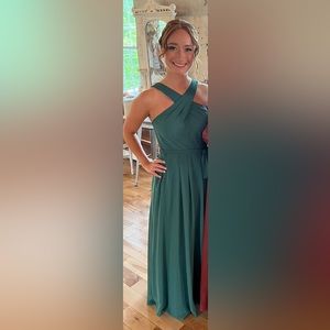 Dark Green Azazie Bridesmaid Dress